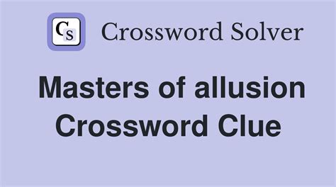 allusion crossword clue|allusion dan word.